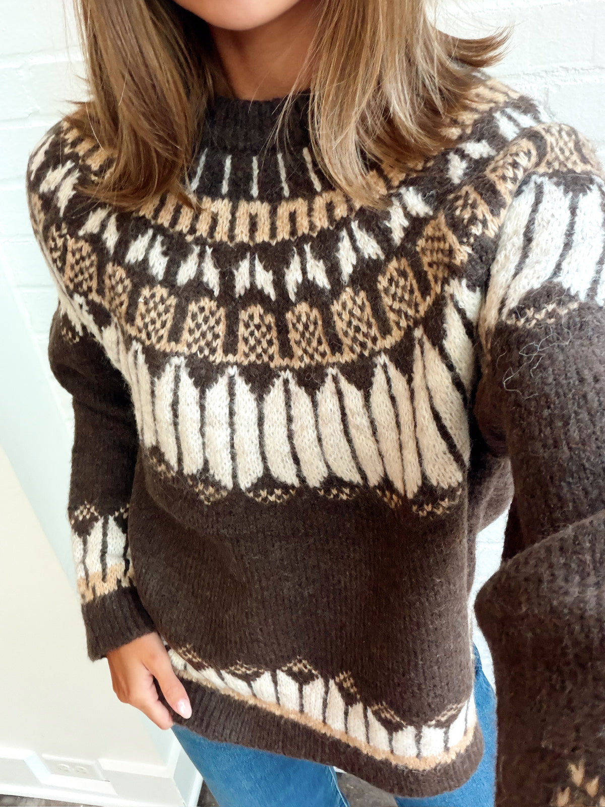 SARAFINA LONG RAGLAN SLEEVE CREW