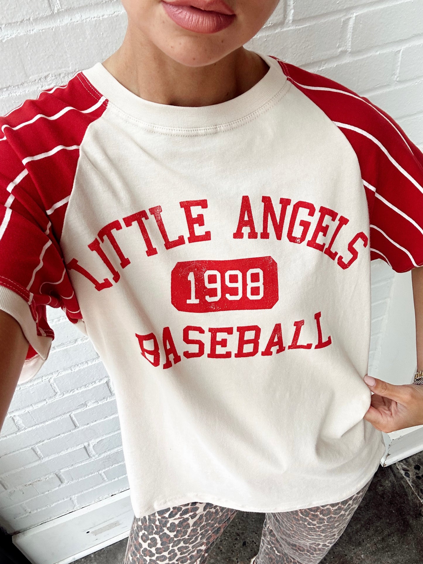 LITTLE ANGELS BASEBALL RAGLAN RINGER