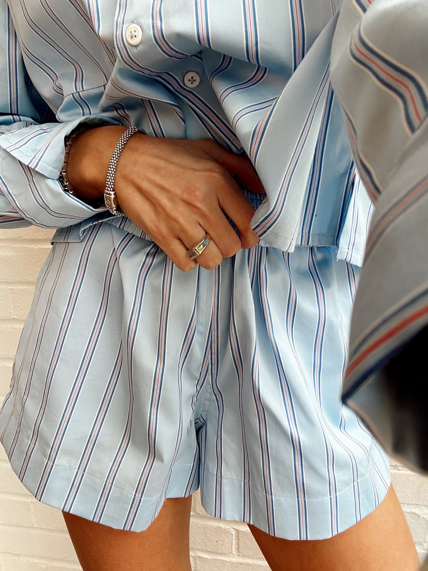 LORENZO STRIPE SHORTS