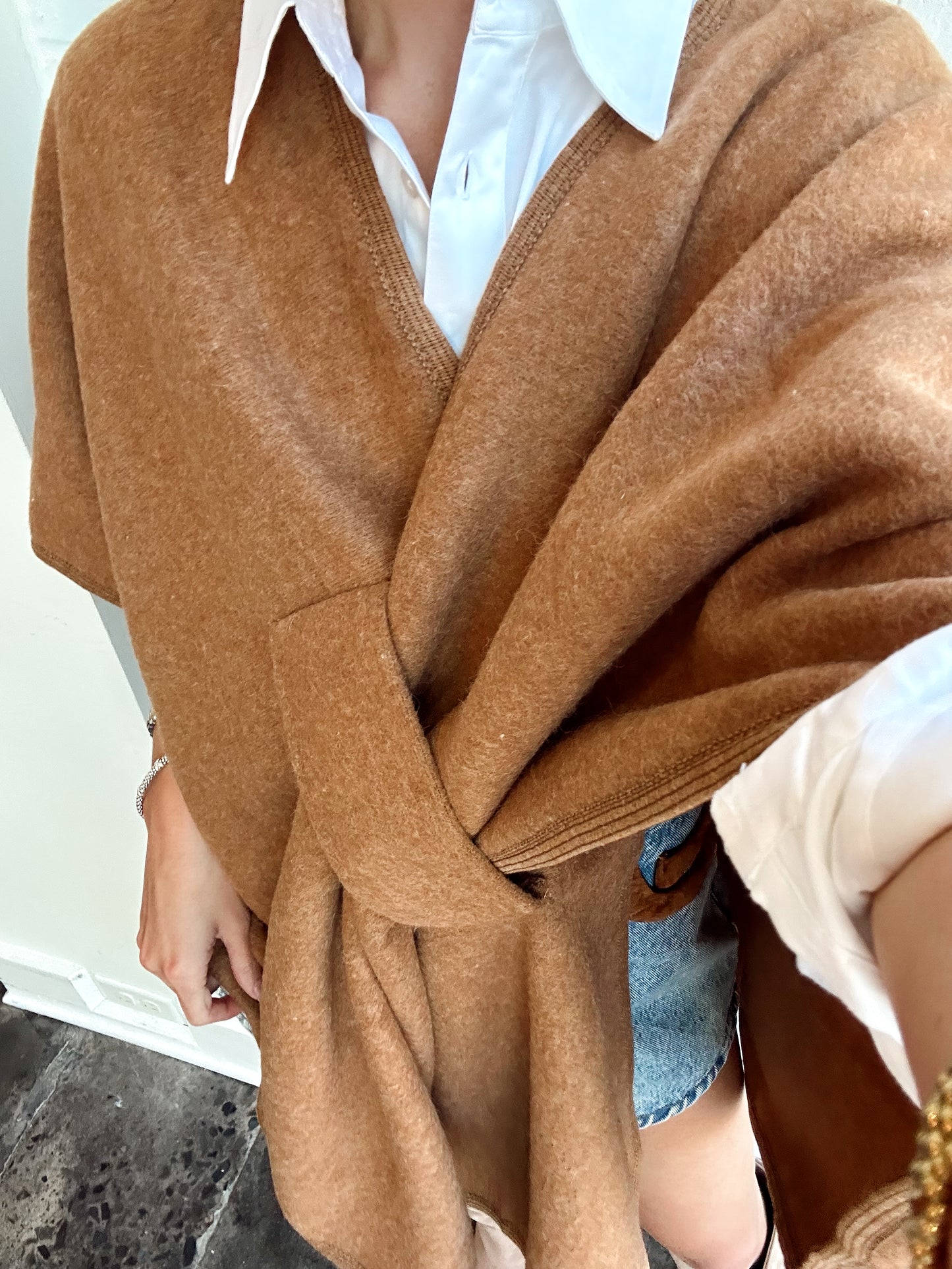 KNIT SHAWL WRAP