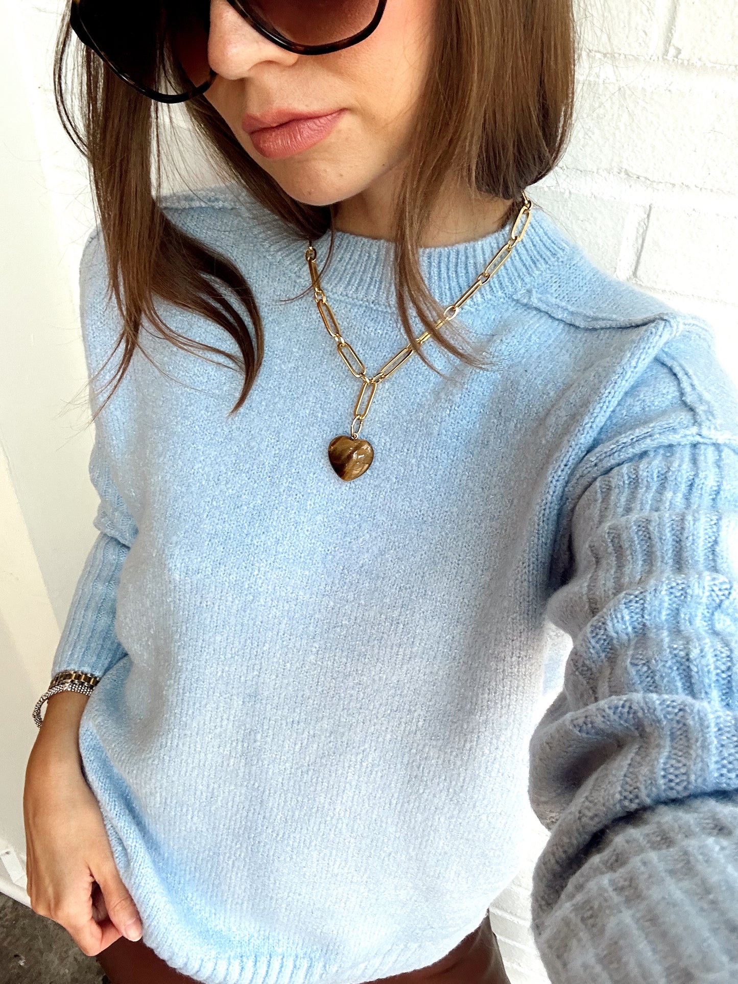 PARMINDER MOCK NECK PULL-OVER