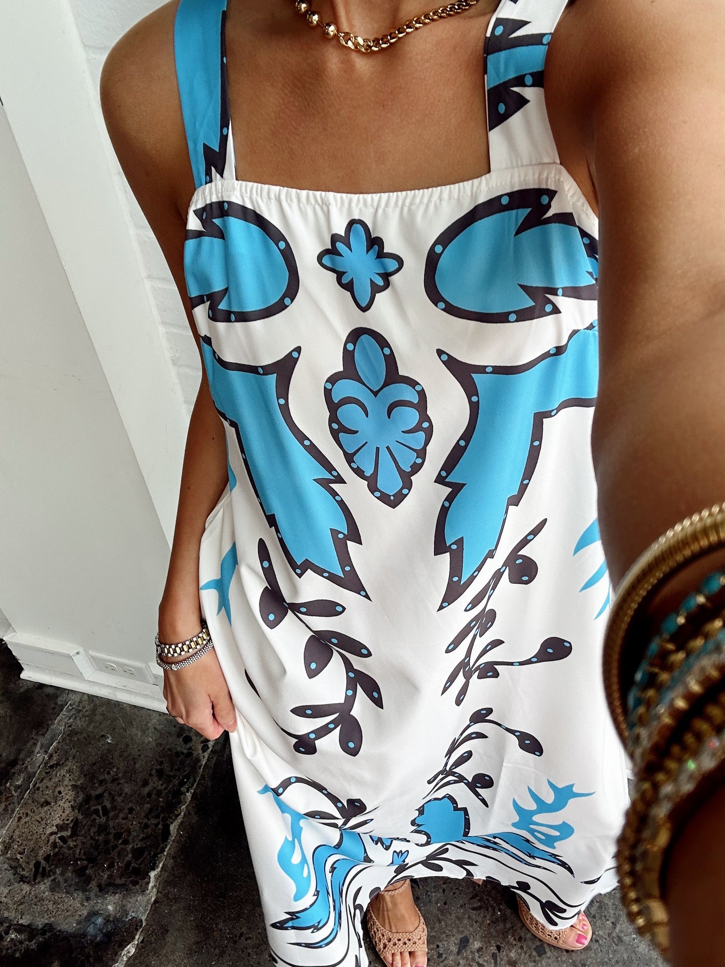 BLUE LAGOON MIDI DRESS