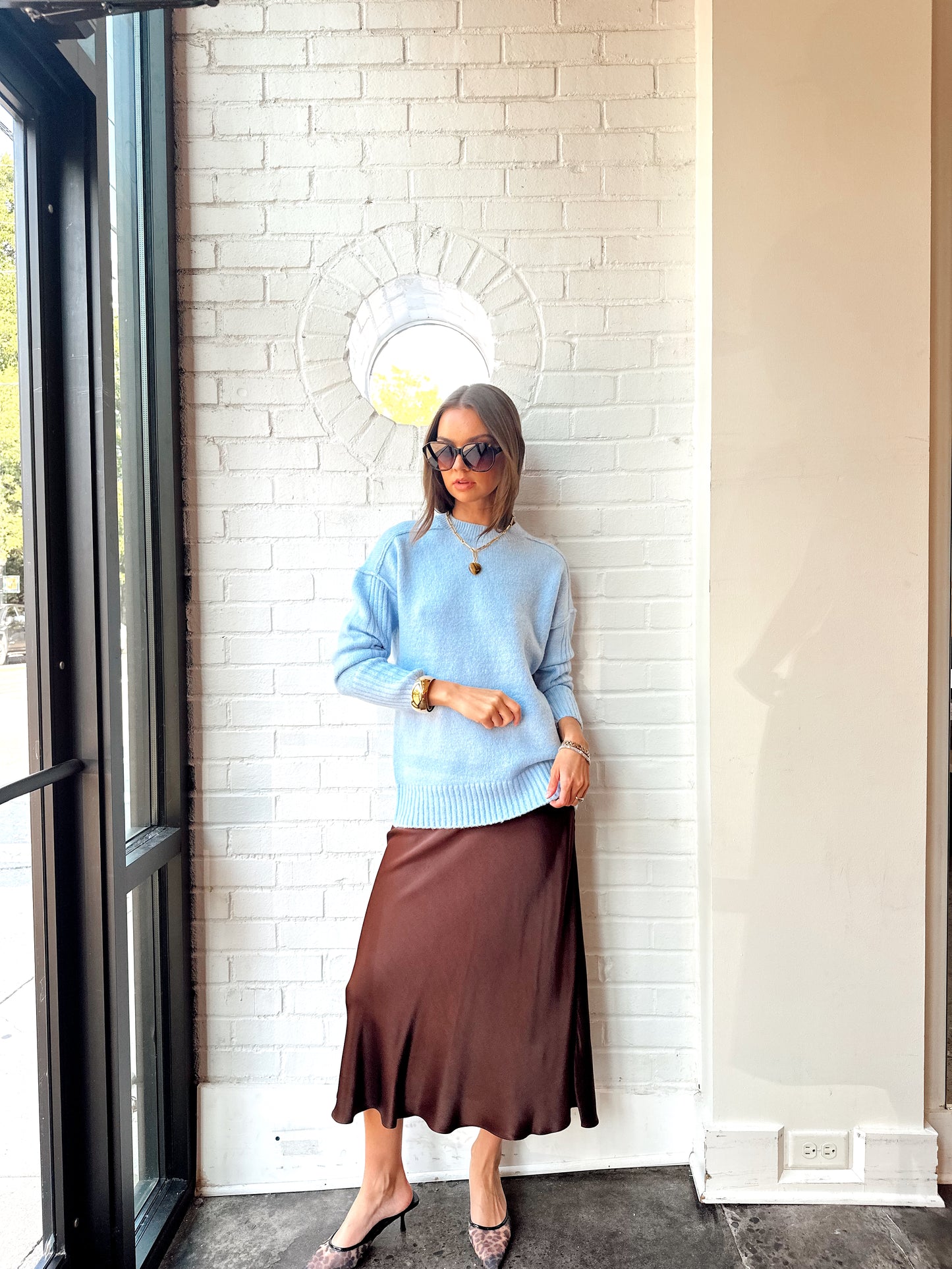 PARMINDER MOCK NECK PULL-OVER