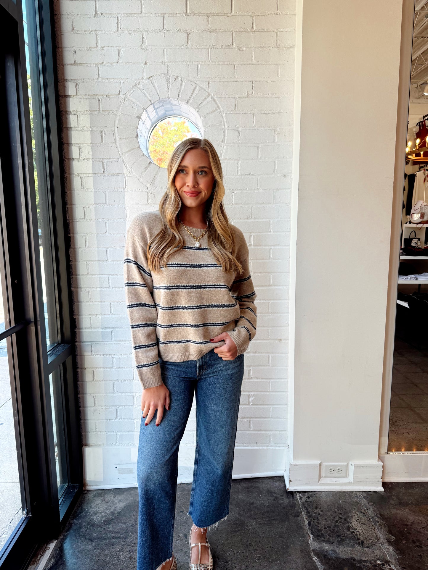 HUDSON STRIPE SWEATER