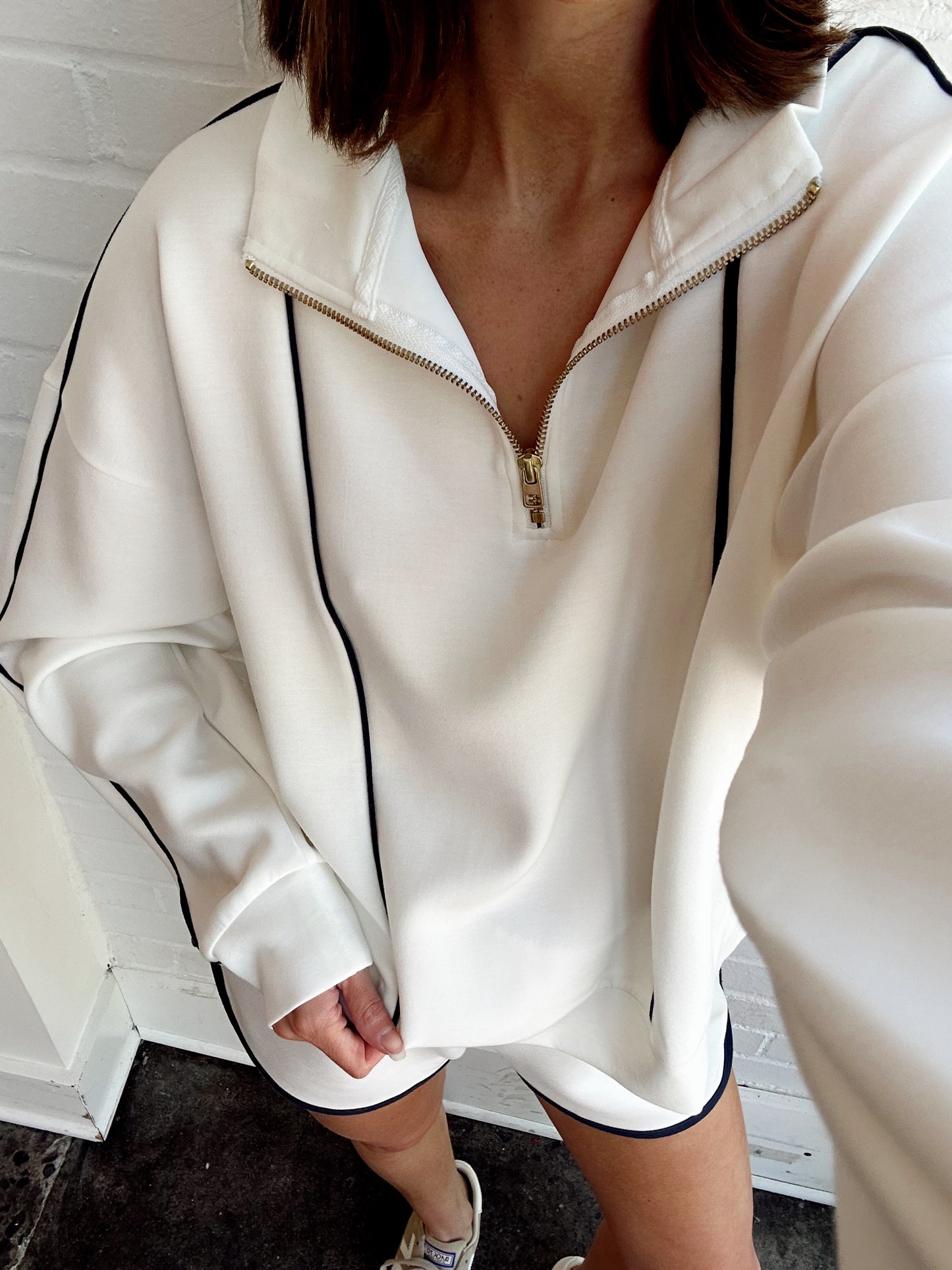 CLOUD PIPED QUARTER ZIP