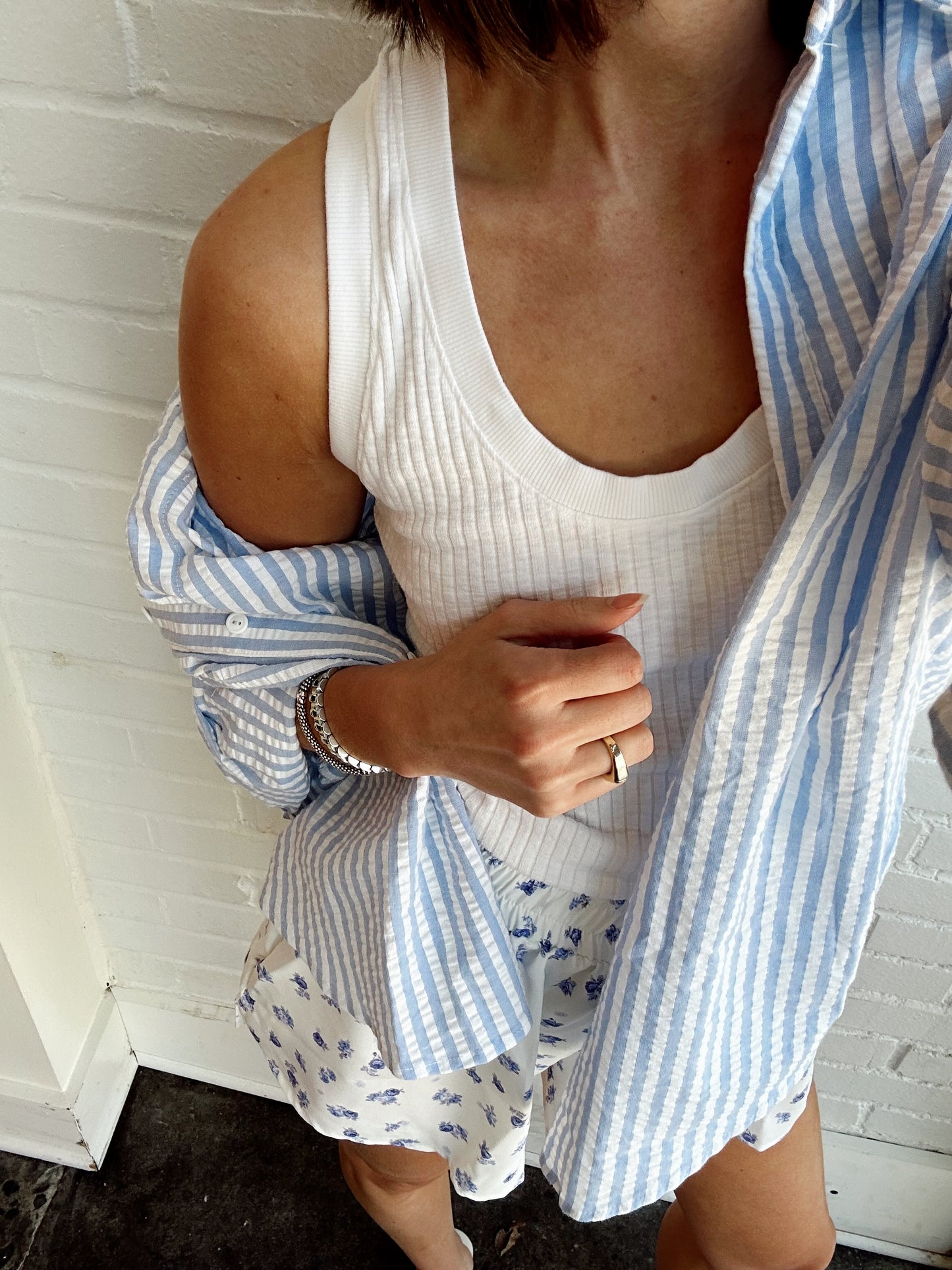 SUKI SCOOP NECK RIB TANK
