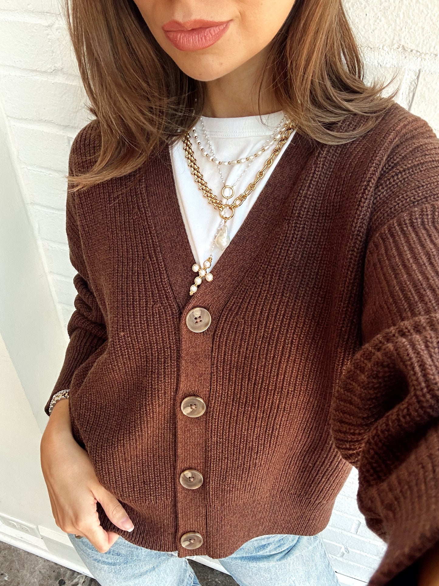 ORLA RELAXED CARDIGAN SWEATER