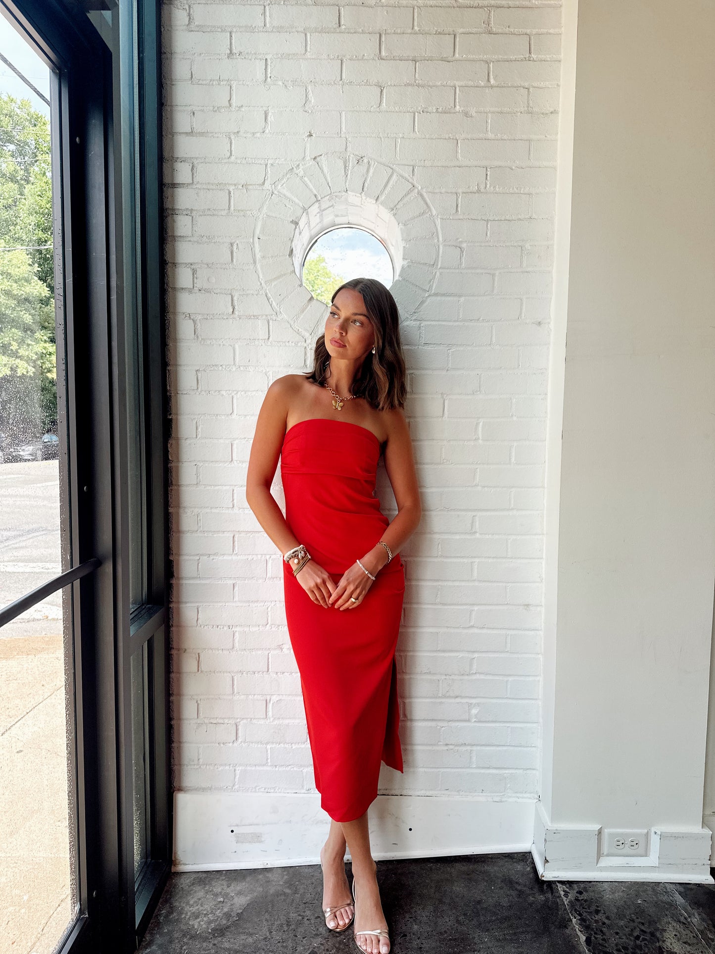 NAOMI STRAPLESS DRESS