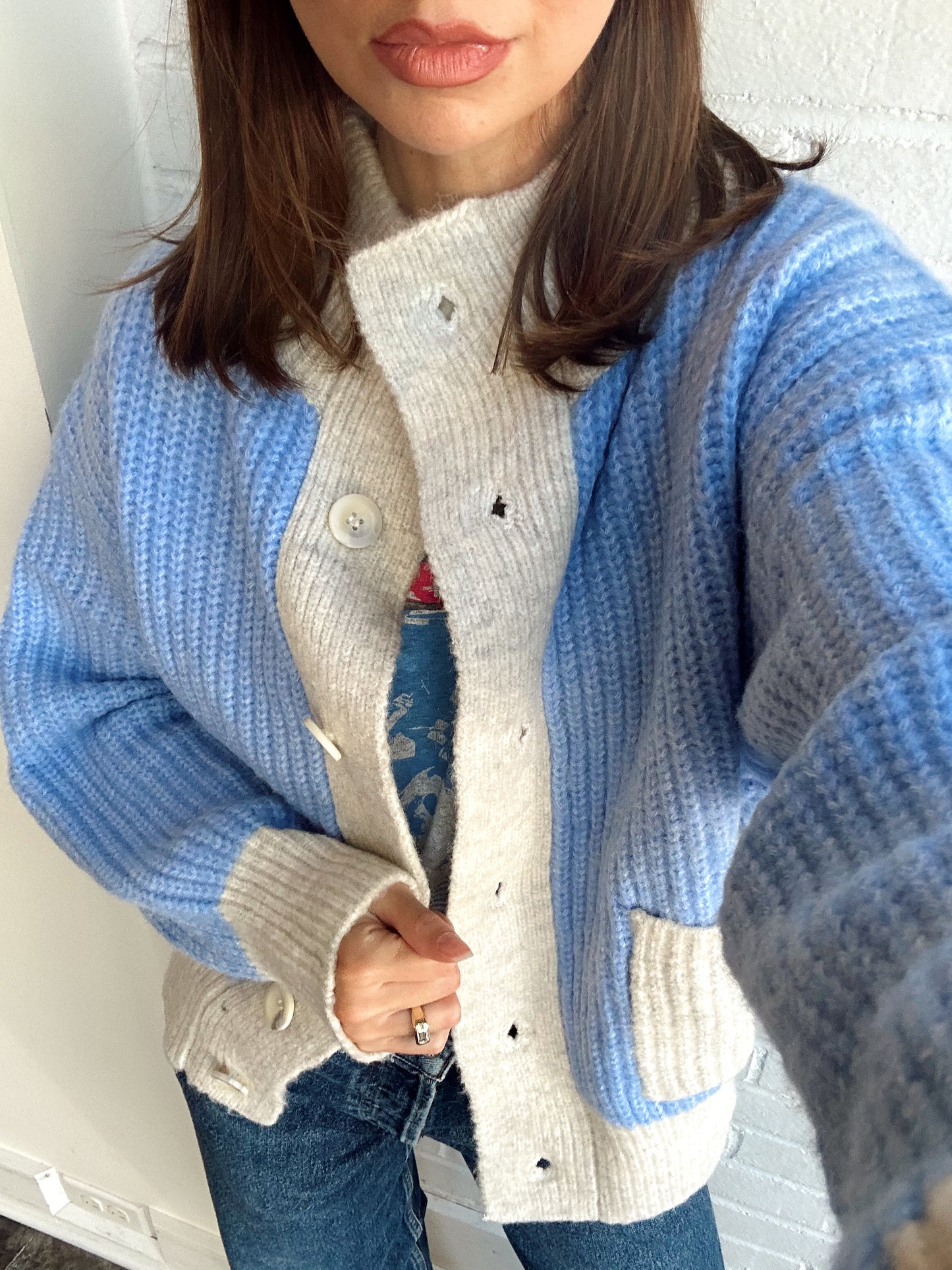 CHENILLE POCKET CARDIGAN