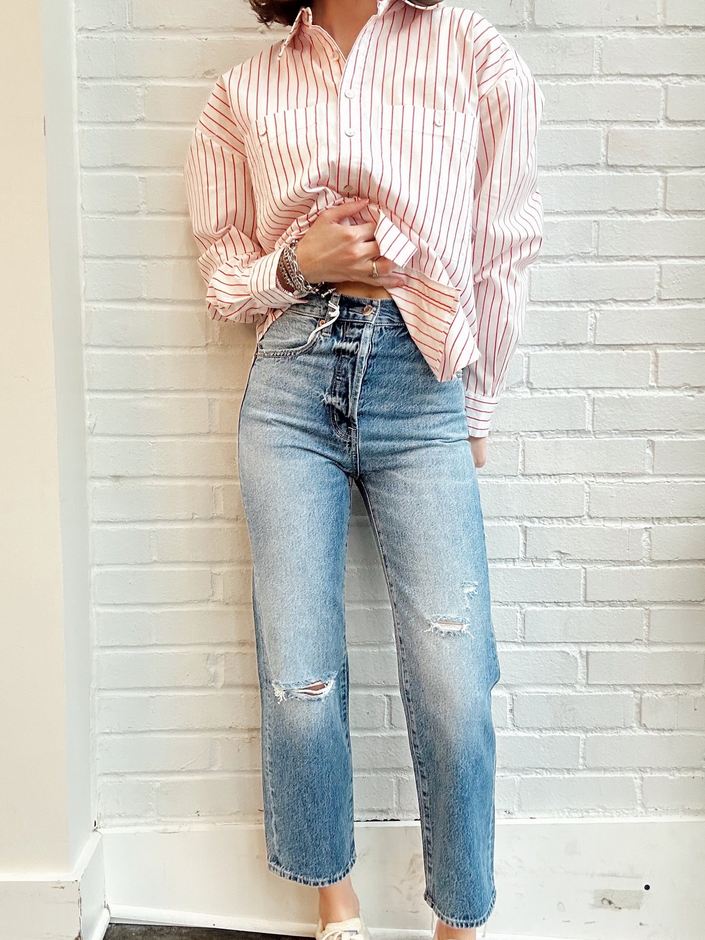 CASSIE CROP HIGH RISE STRAIGHT CROP