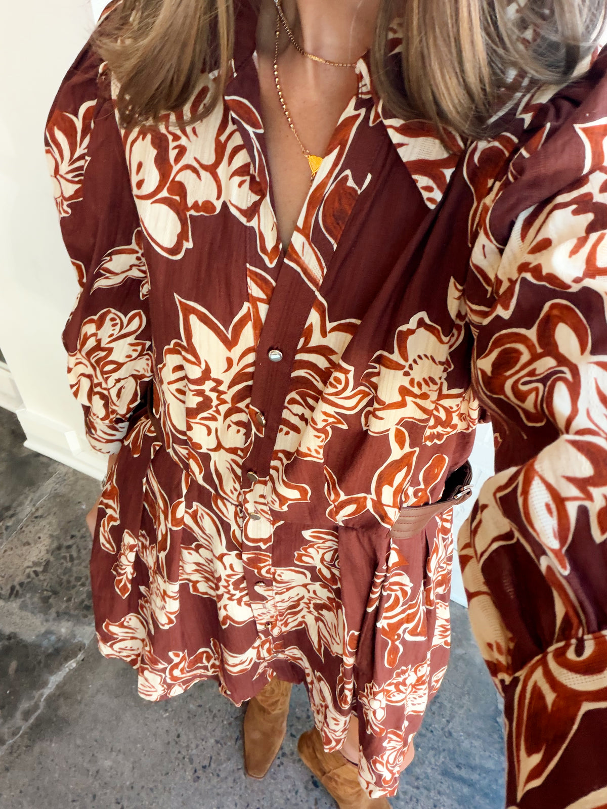 BAILEY DRESS W/ BUCKLE DETAIL