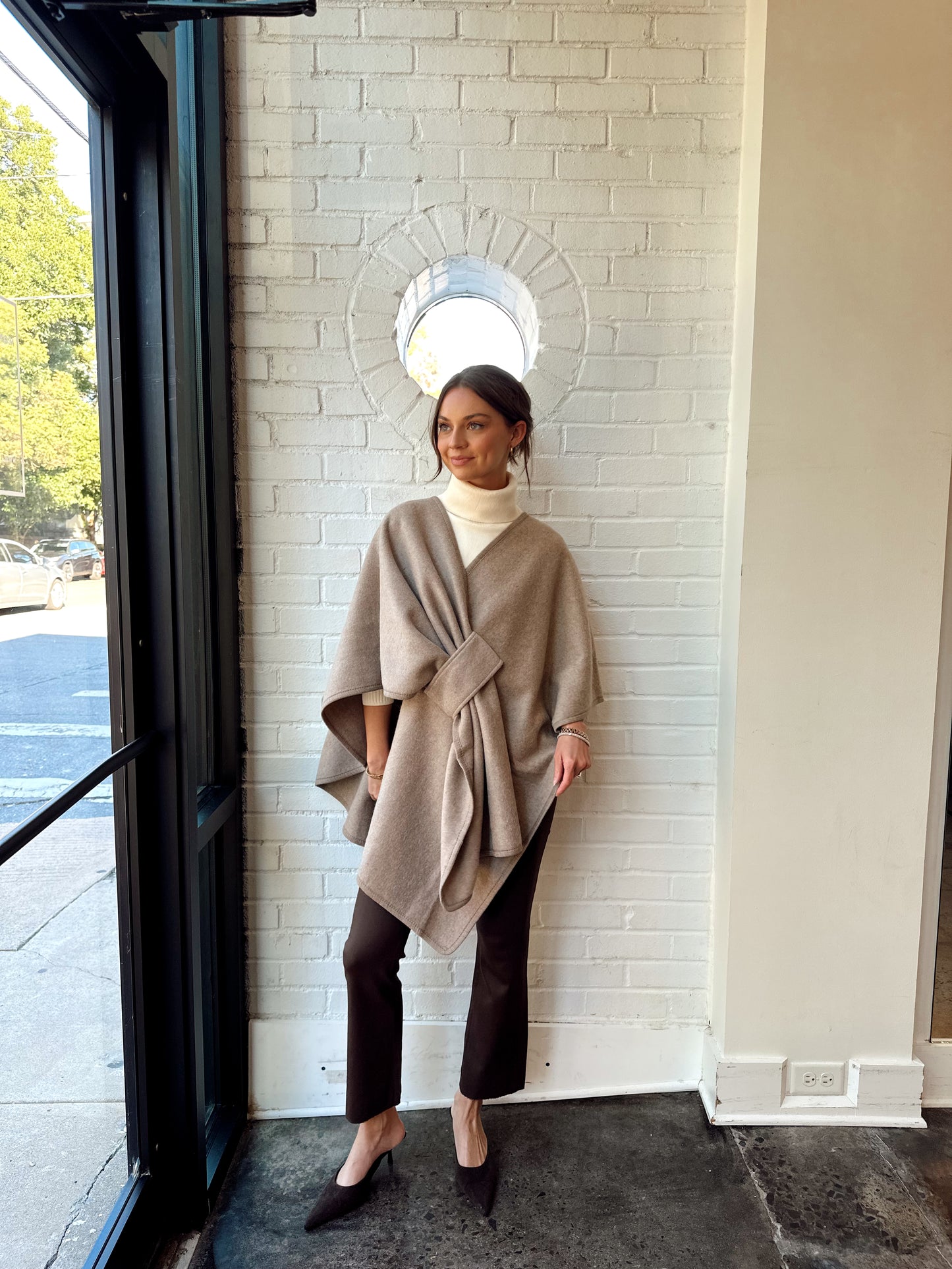 KNIT SHAWL WRAP