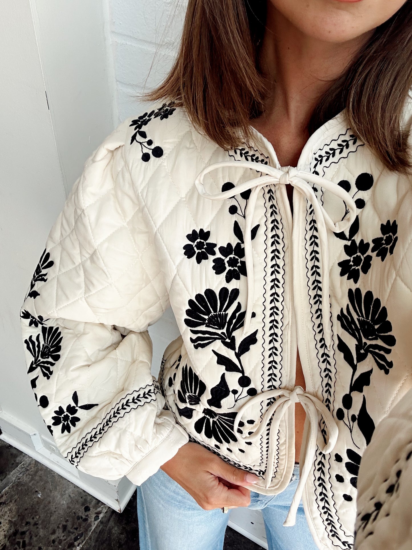 EMBROIDERED QUILTED JACKET