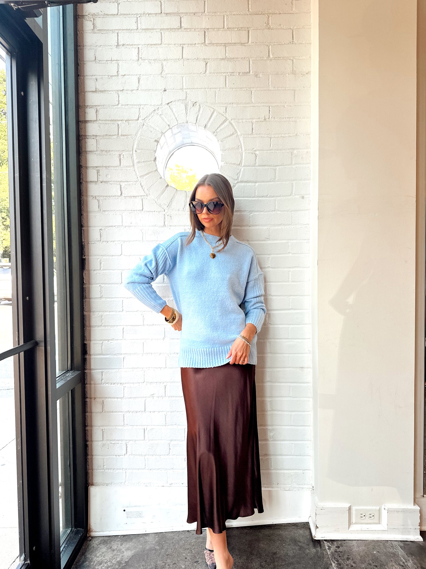 PARMINDER MOCK NECK PULL-OVER
