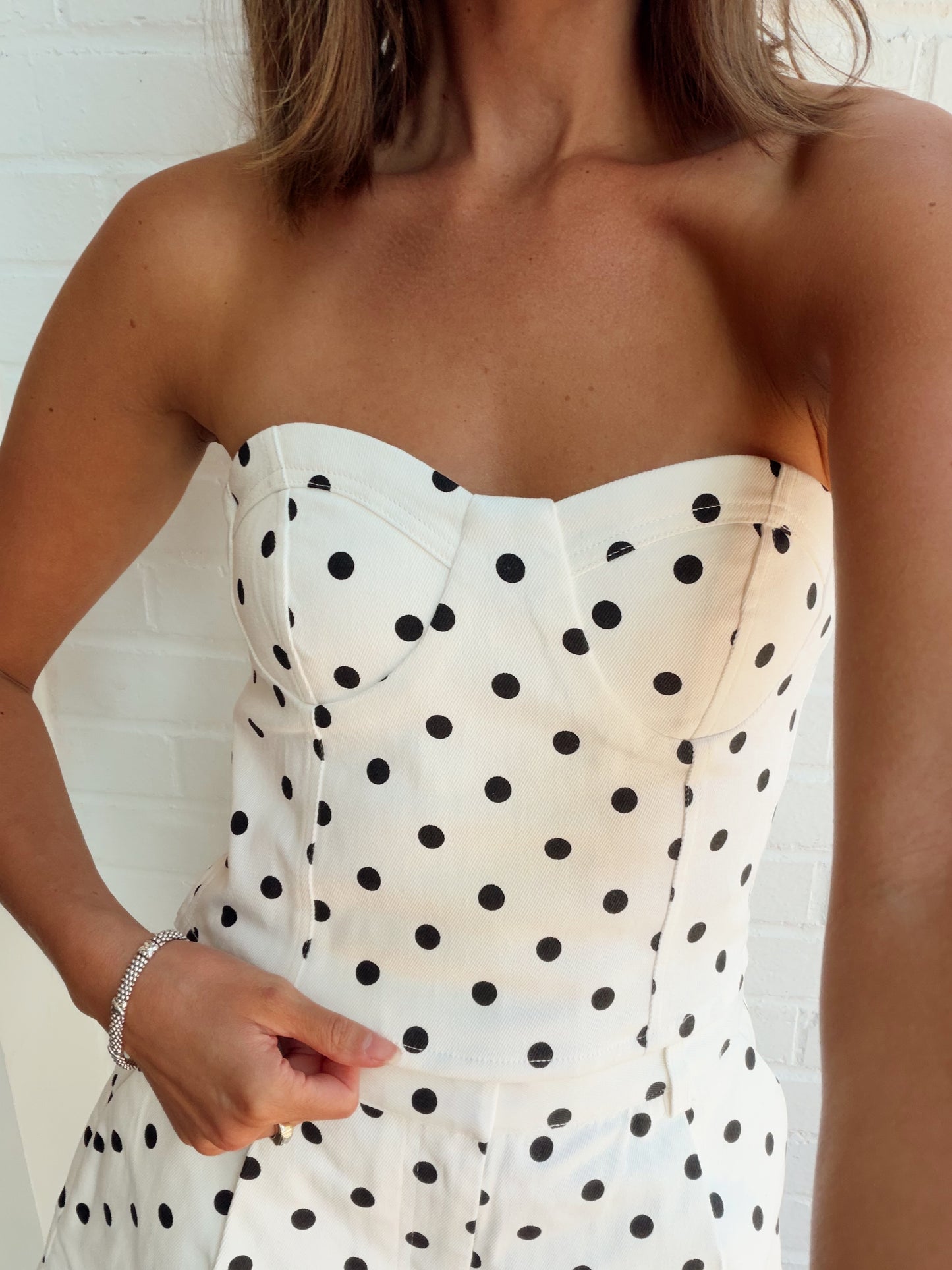 POLKA DOT TUBE TOP