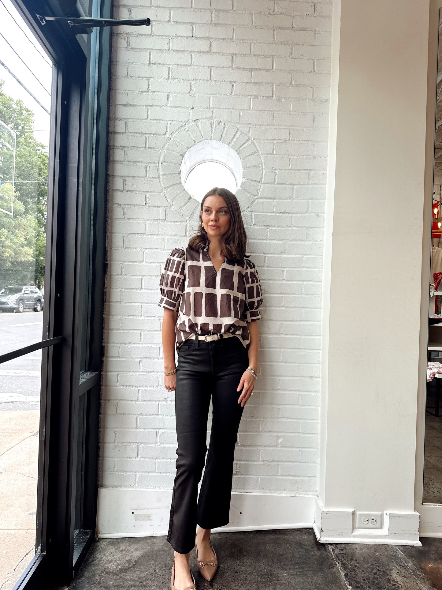 LENNON HIGH RISE CROP BOOT- COATED MOCHA