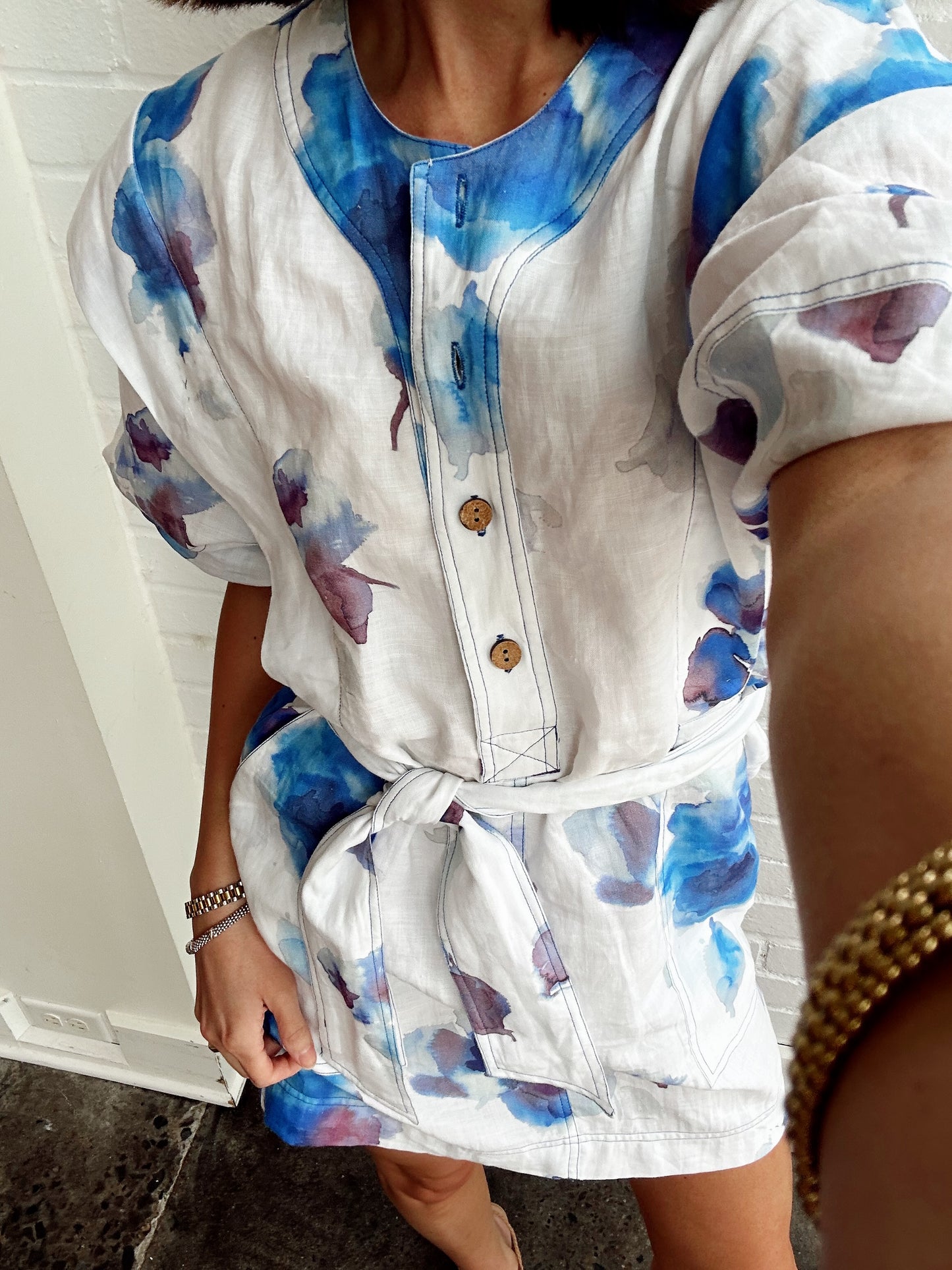 CATHERINE PRINT MINI DRESS