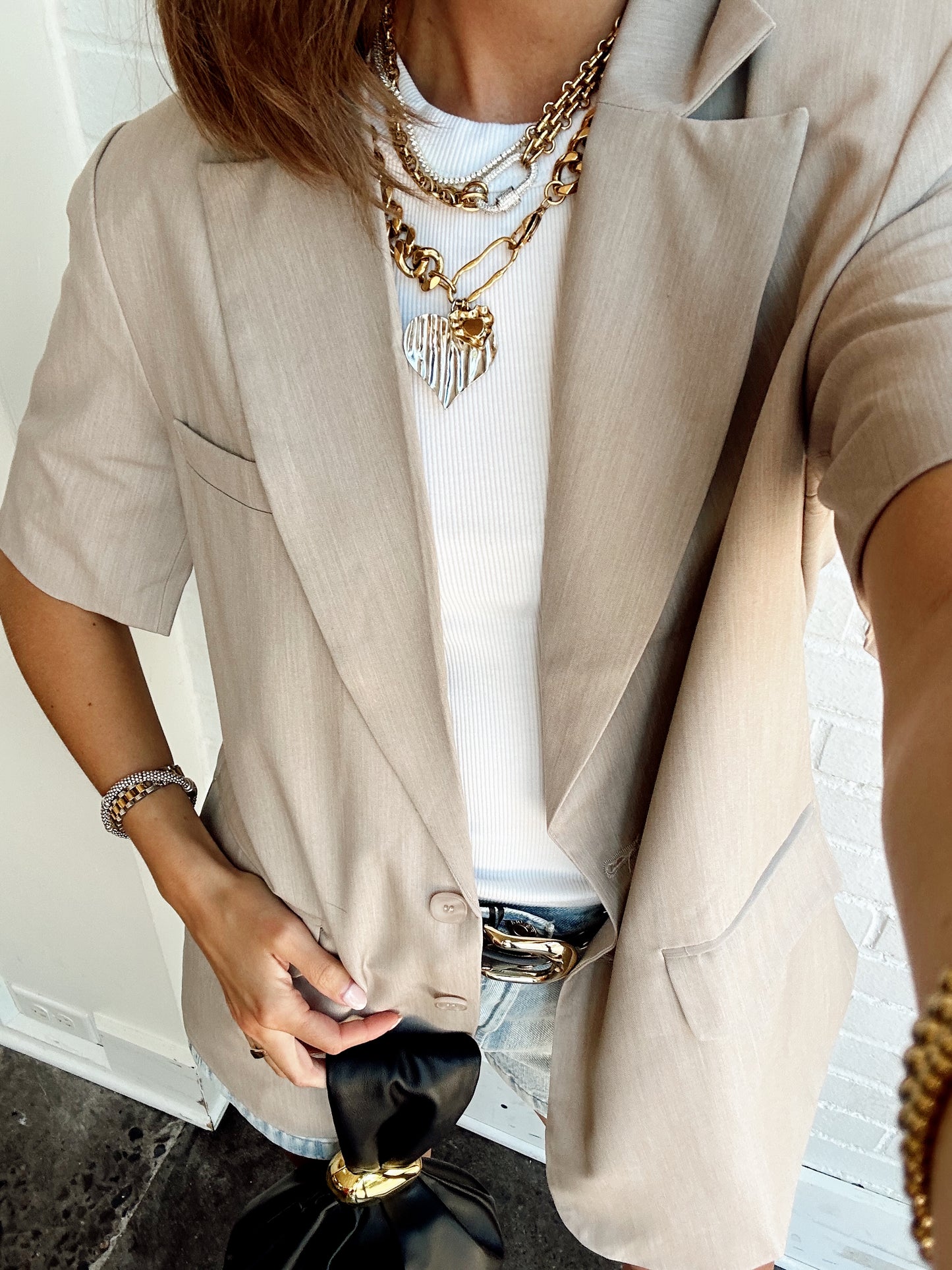SHORT SLEEVE BLAZER