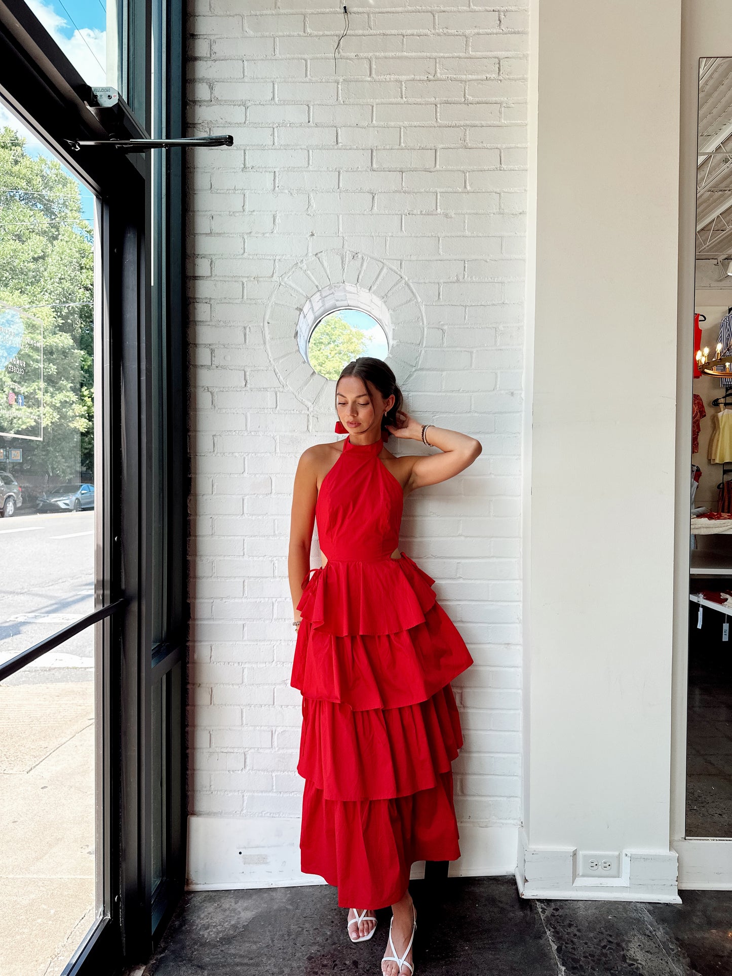 TIERED RUFFLE MAXI