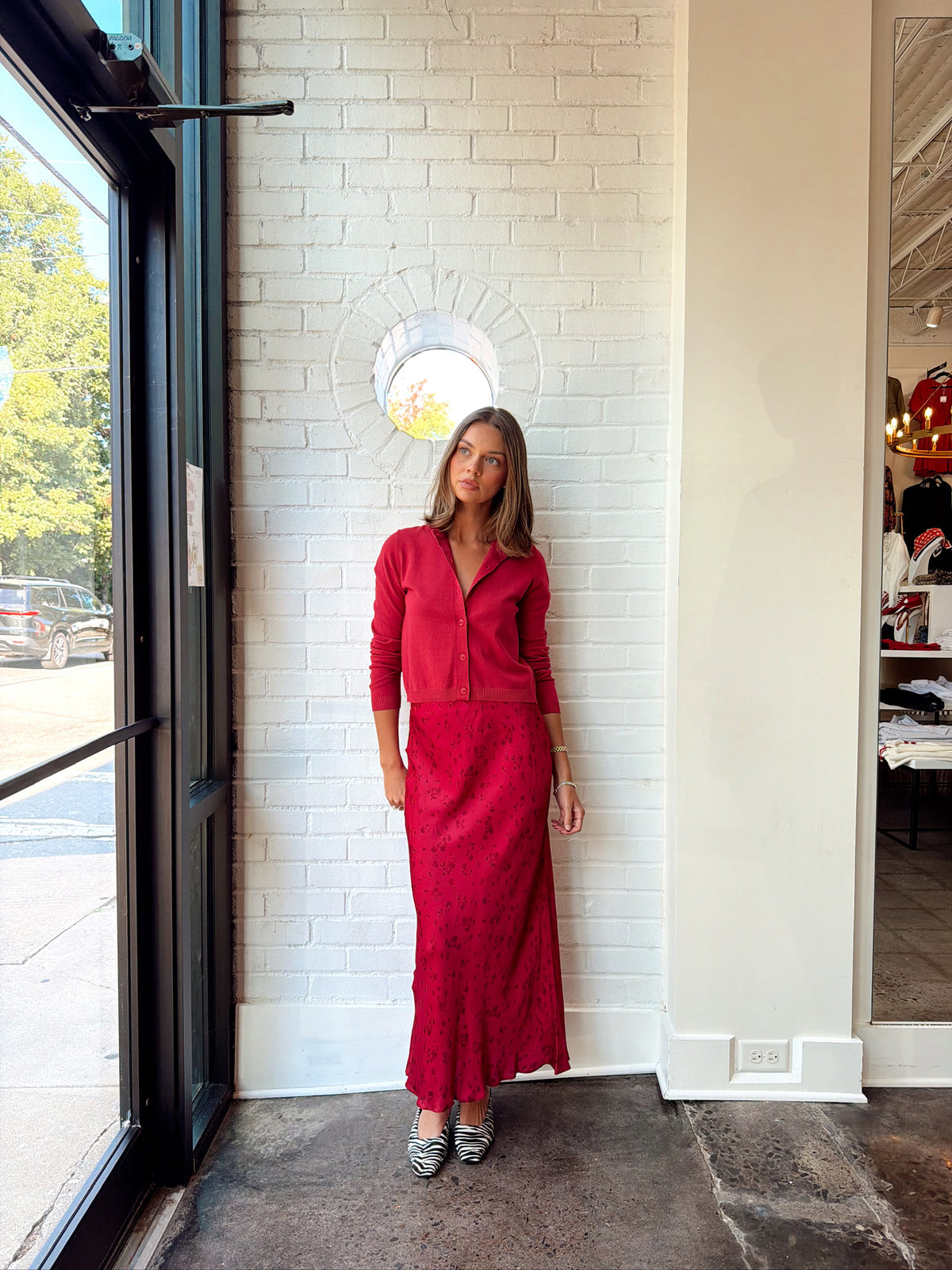 OONA SATIN MAXI SKIRT