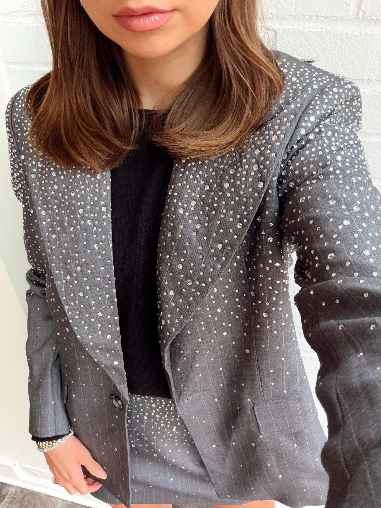 ZOE RHINESTONE BLAZER