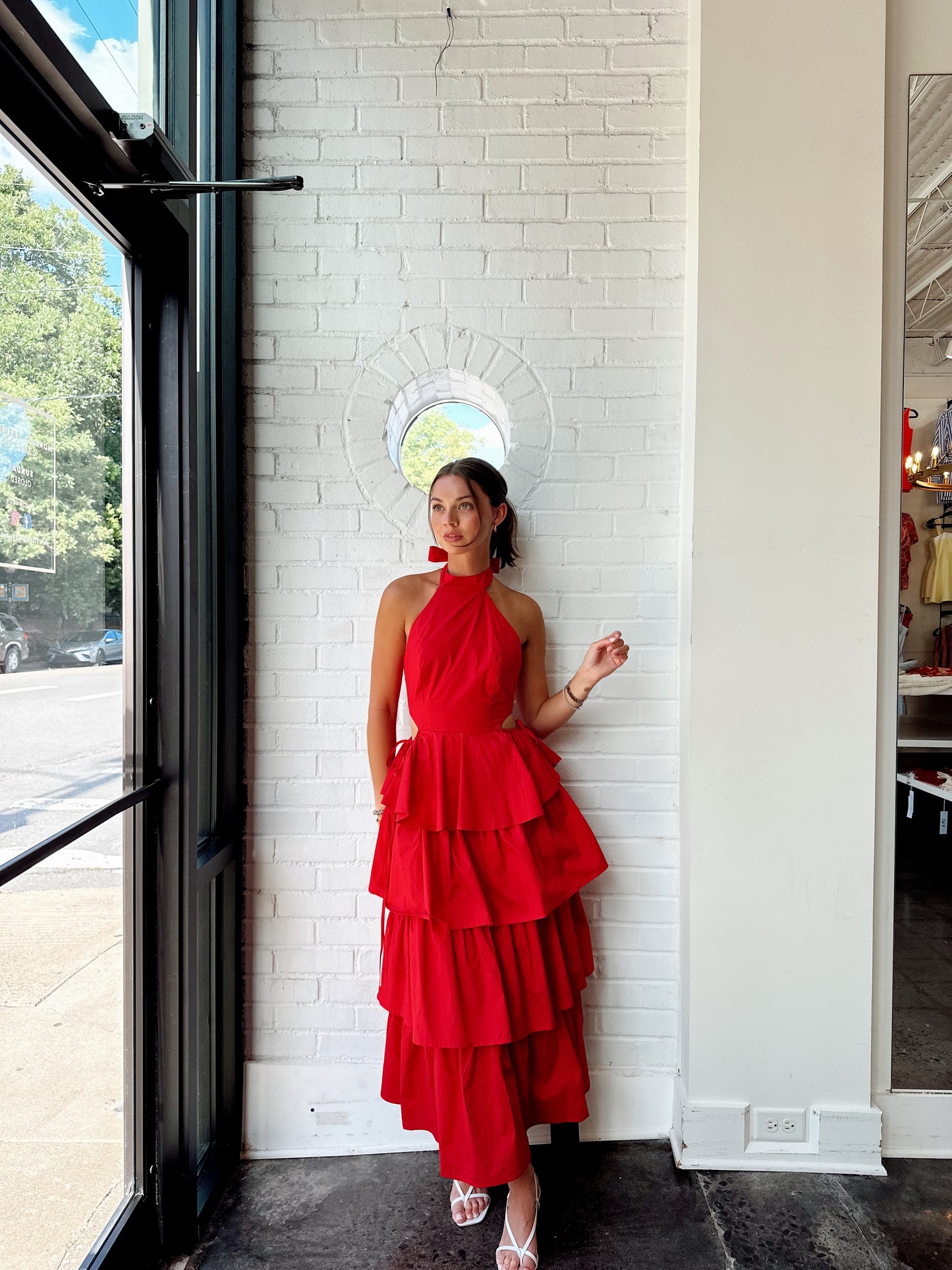 TIERED RUFFLE MAXI