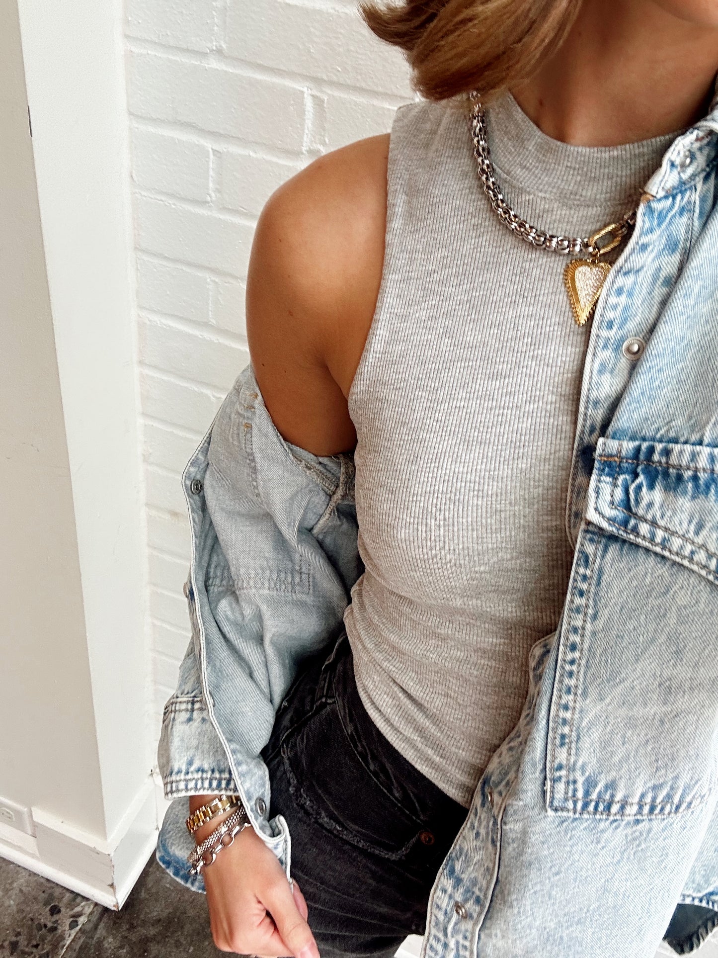 DOUBLE LAYER RIBBED TANK