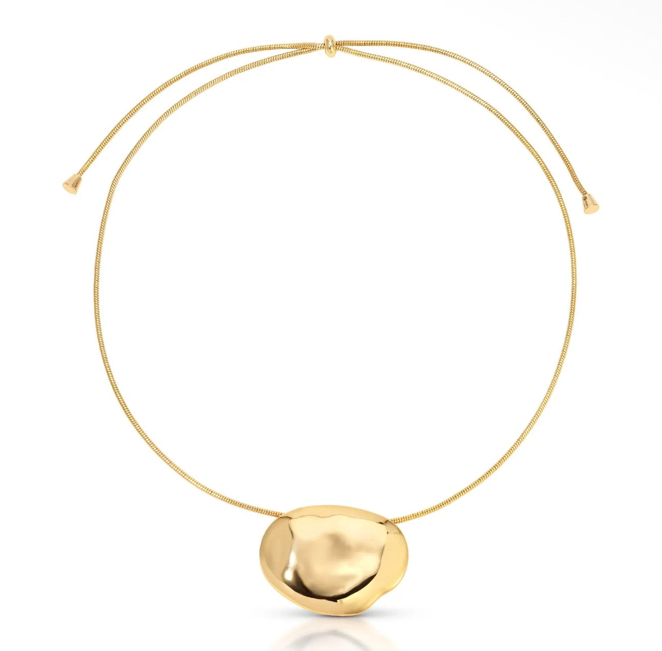 MOLTEN METAL PENDANT NECKLACE