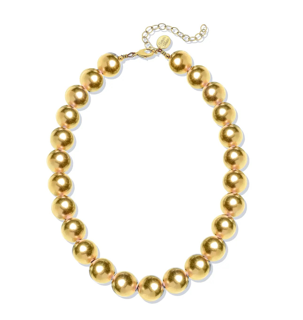 GOLD PLATED BALL CHOKER