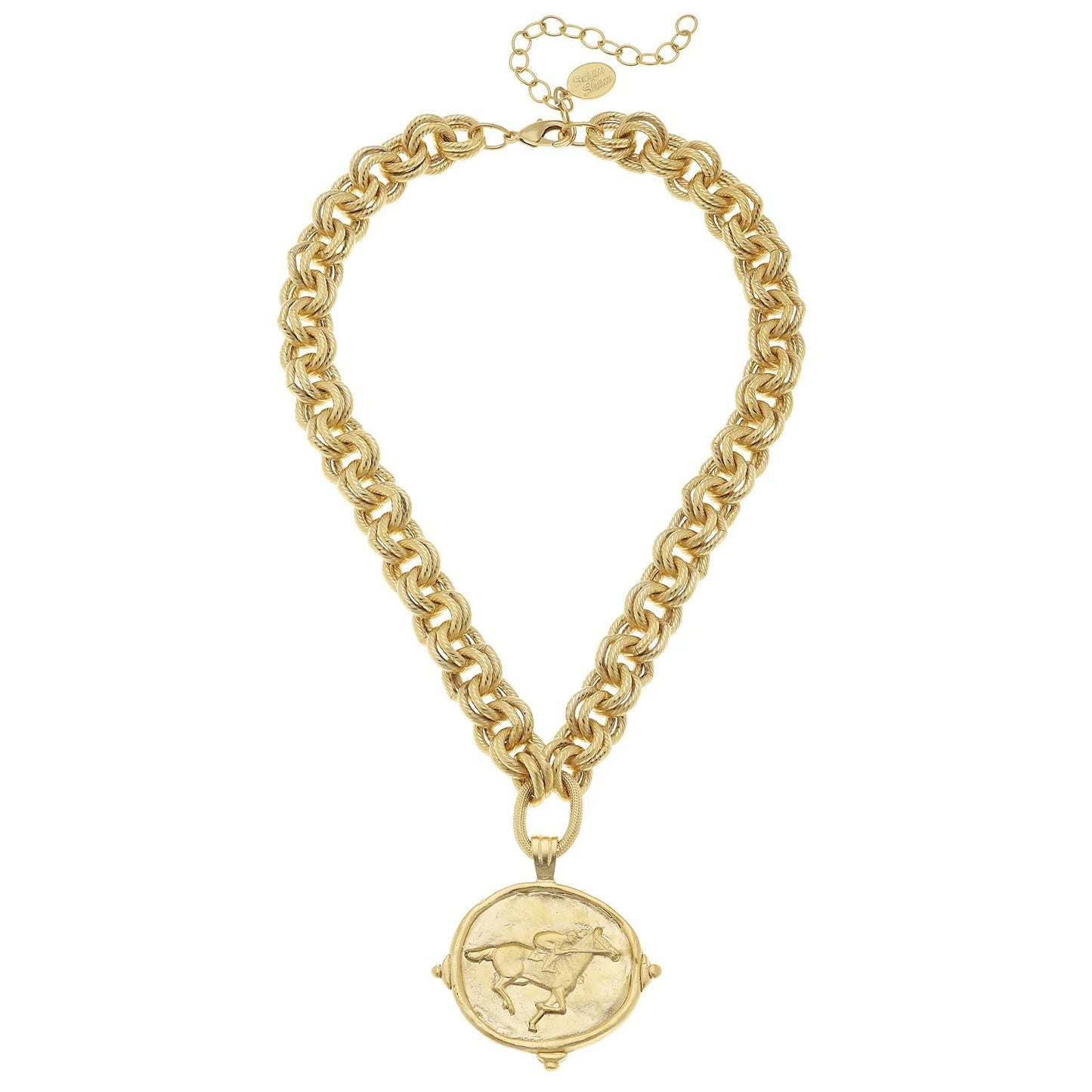 RACE HORSE INTAGLIO NECKLACE