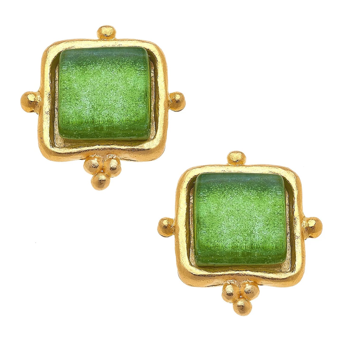 MADELINE FRENCH GLASS STUDS