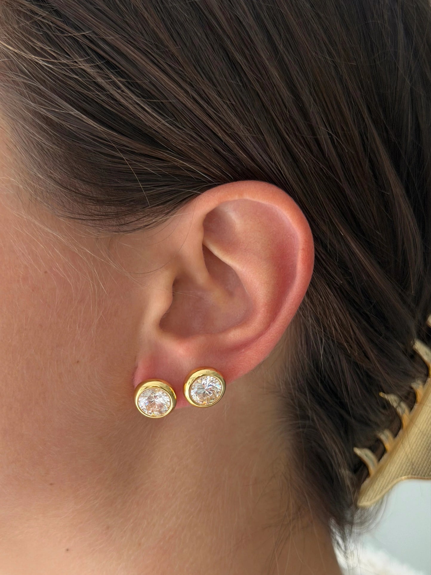 DIAMOND BEZEL STUDS