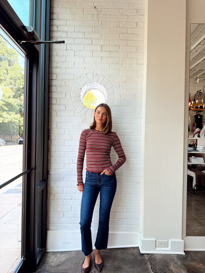 MOONDRIFT LONG SLEEVE RIB TEE