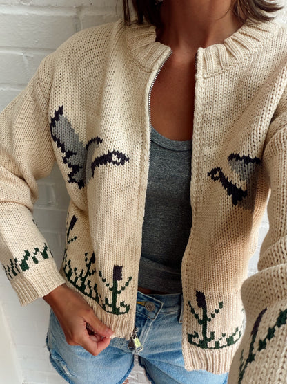 SONGBIRD ZIP SWEATER