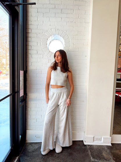 HALTER NECK CROP & PANT SET