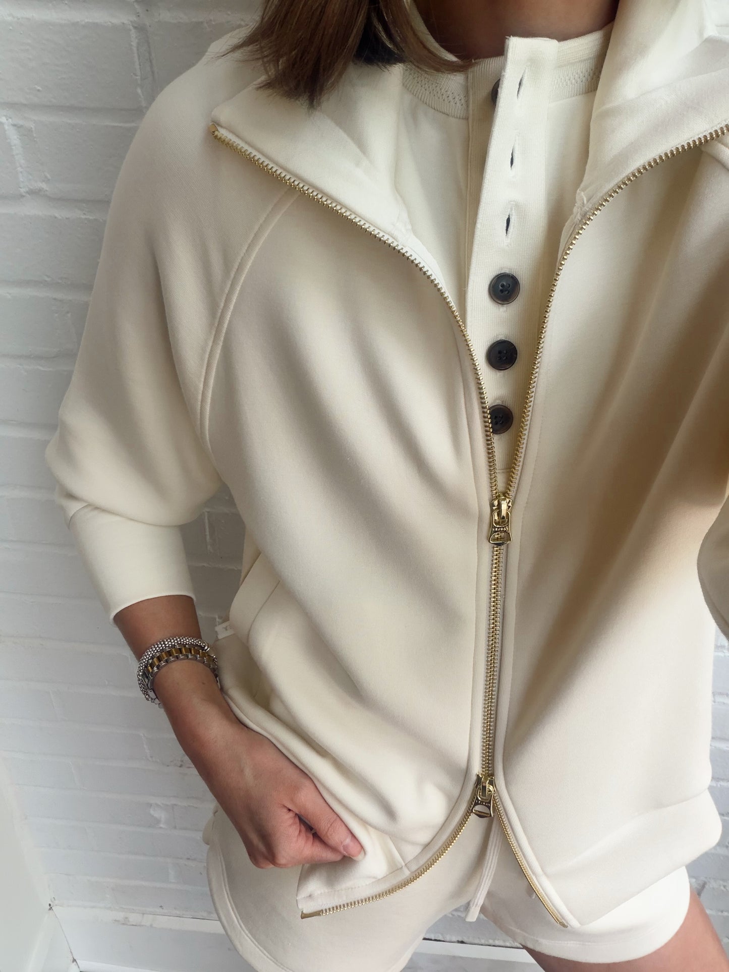 TYDE ZIP THROUGH SWEAT