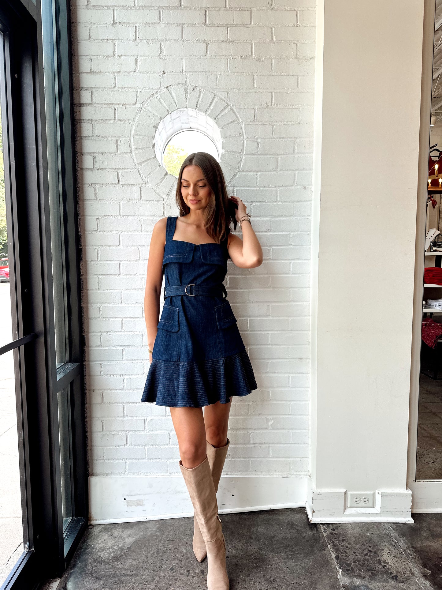 DAKOTA DENIM MINI DRESS