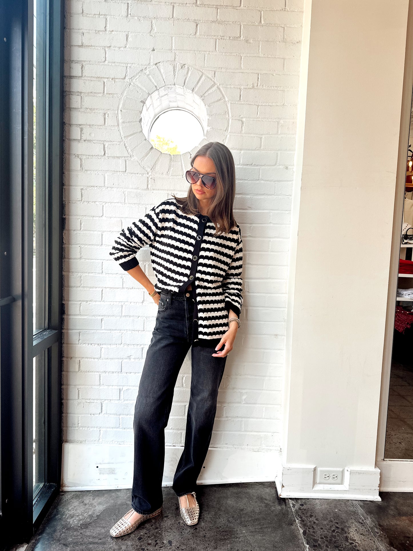 CASSIE SUPER HIGH RISE STRAIGHT- STORMY