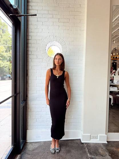 TIMELESS RIB TANK MIDI DRESS