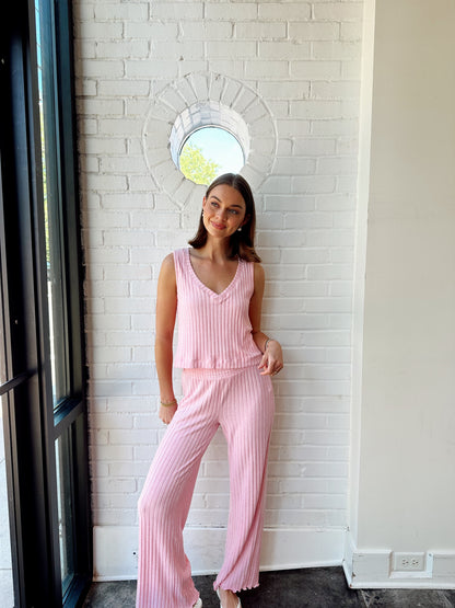 SLOANE V-NECK RIB TANK
