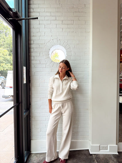 ZIA WAFFLE KNIT PULLOVER