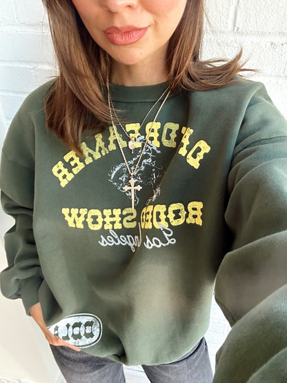 DAYDREAMER RODEO SHOW OVERSIZED CREW SWEATSHIRT