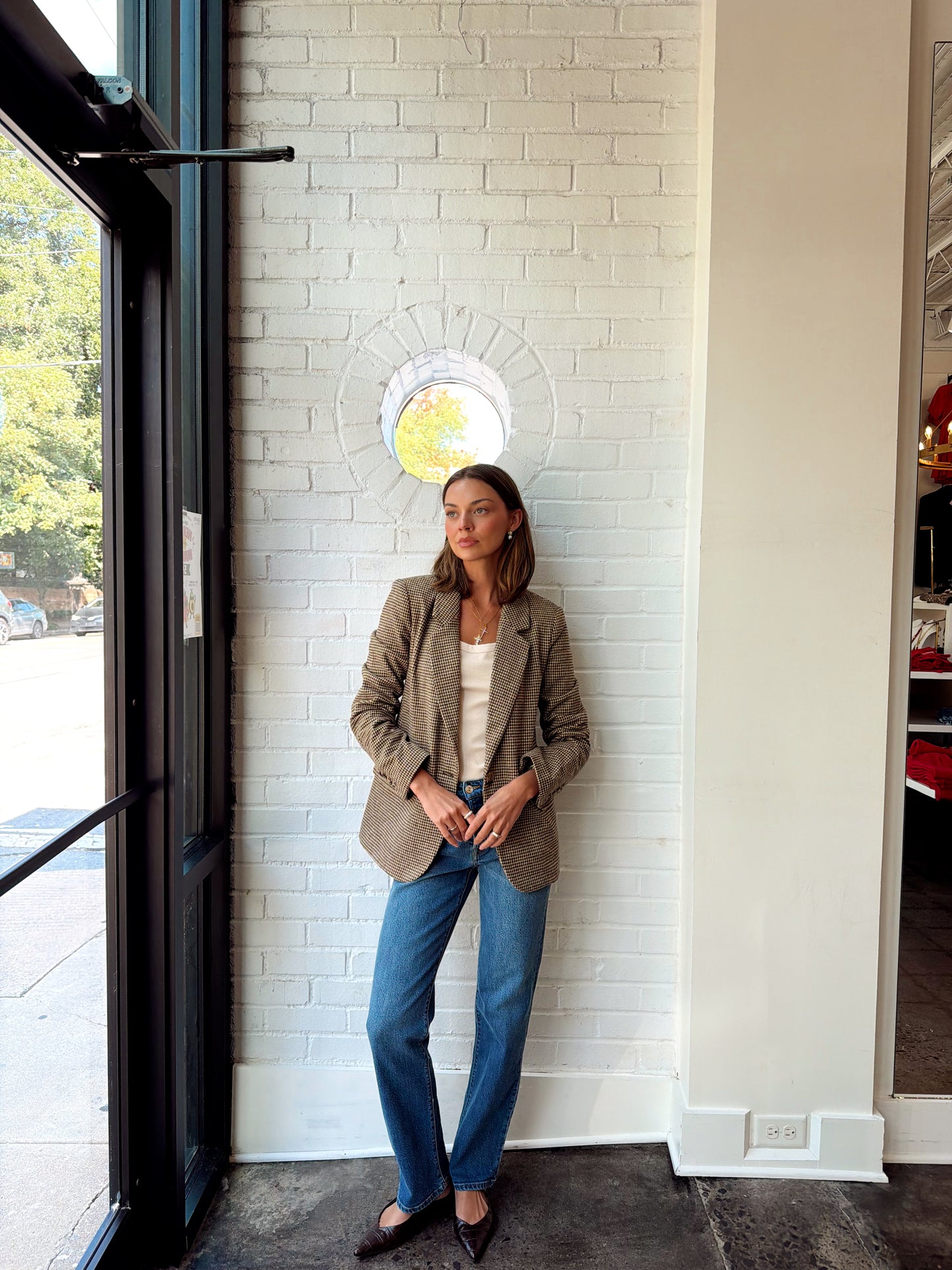 EVAN CHECK BLAZER