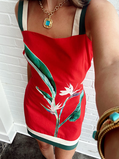 BIRDS OF PARADISE MINI DRESS