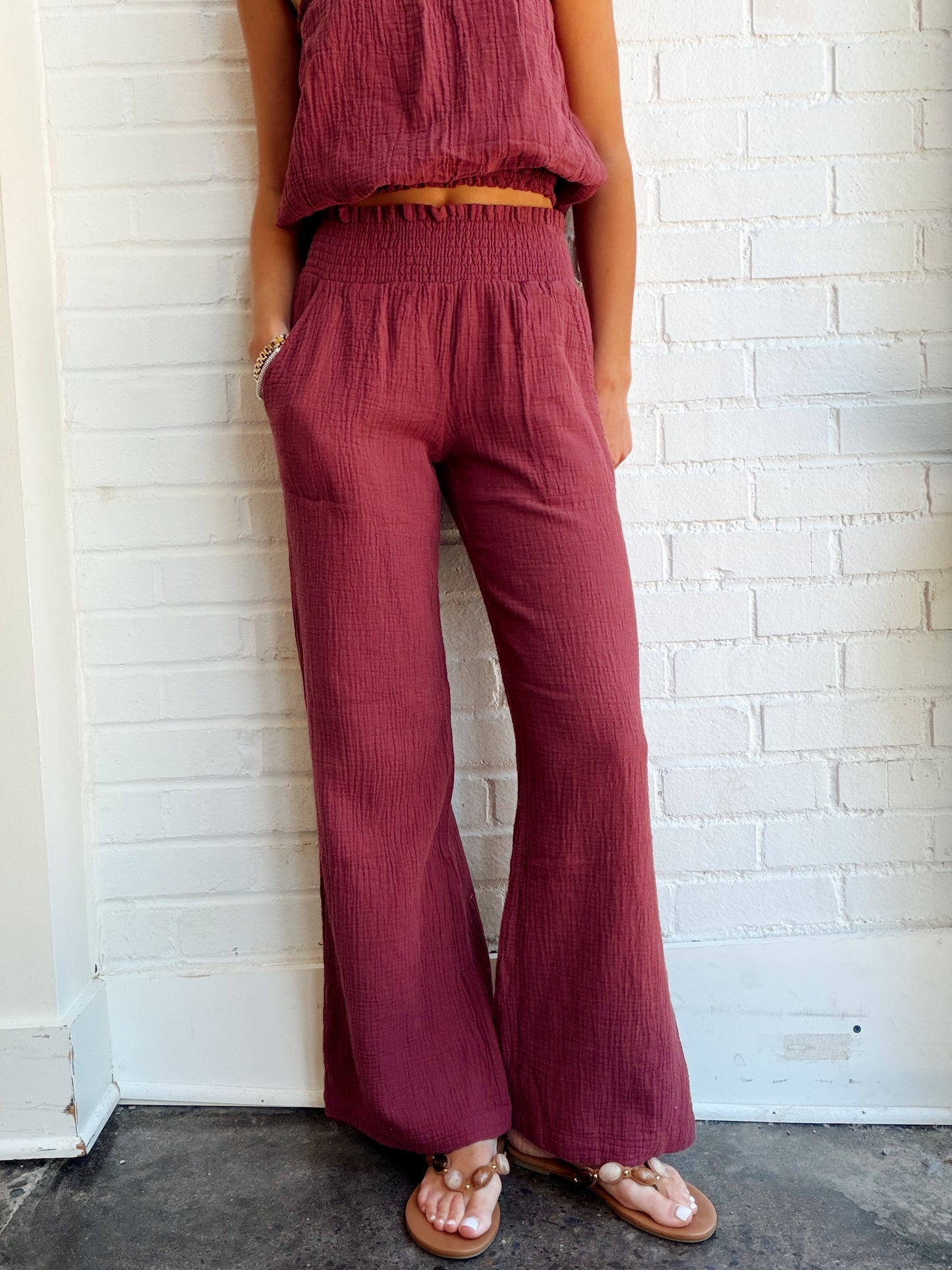 WIDE LEG BEACH PANT