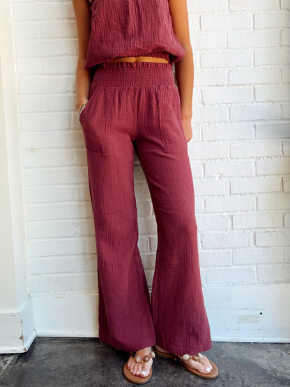 WIDE LEG BEACH PANT