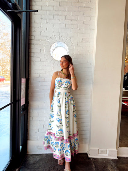 SCALLOP DETAIL TUBE MIDI DRESS