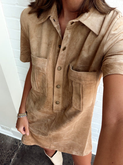 LEONE SUEDE MINI DRESS