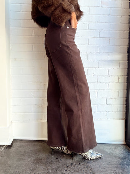 GOOD WAIST PALAZZO ANKLE JEANS