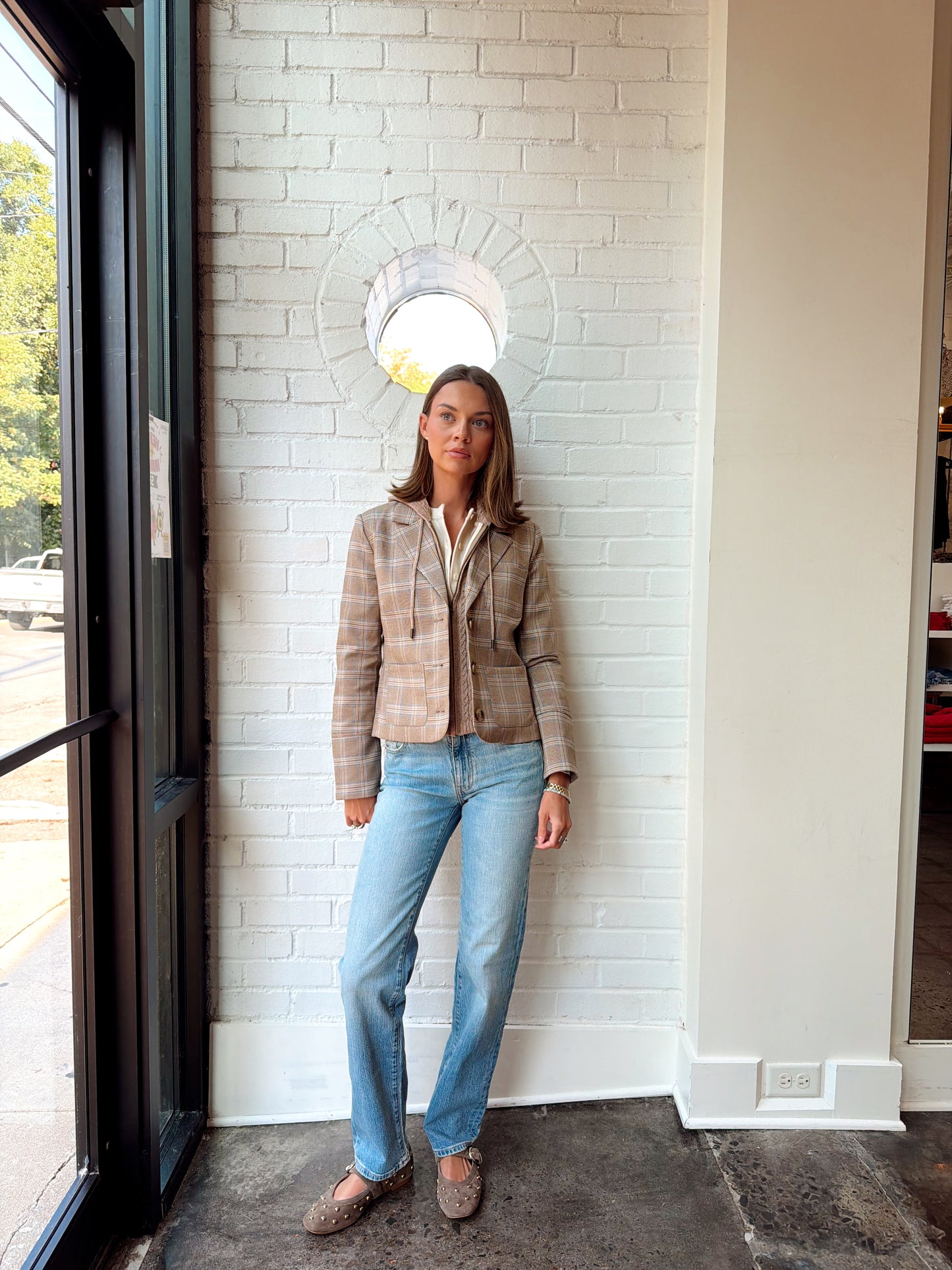 SIENNA PLAID DICKEY BLAZER